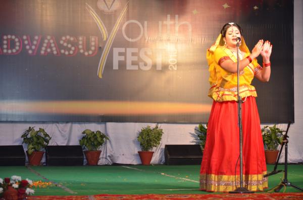 Theatre peformance by students in 9th Youth festival on 15-11-2018